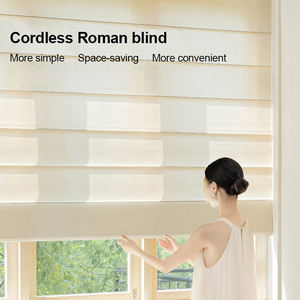 ZSHINE تحكم يدوي ظلال رومانية لاسلكية للنوافذ الداخلية ستائر رومانية لاسلكية مخصصة - Product Image 2