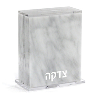 Luxus Judaica Vollfarb Acryl Box Lucite Tzedakah Boxen für Nächsten liebe, Münz spende