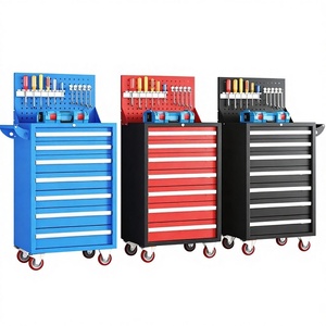 Carrito de Herramientas Móvil para Reparación de Automóviles, Cajones Resistentes para Taller, Carro de Reparación Multifuncional, Capacidad de Carga de 200 kg, 610x610x330 mm - Product Image 1
