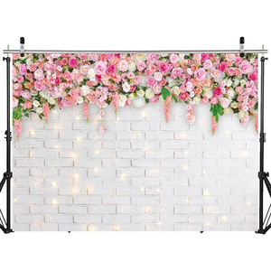 Fondo <span class=keywords><strong>de</strong></span> Globos Florales Rosas para el Día <span class=keywords><strong>de</strong></span> la Madre, <span class=keywords><strong>Cumpleaños</strong></span>, Fotografía, Boda, Baby Shower, Fiesta - Product Image 3