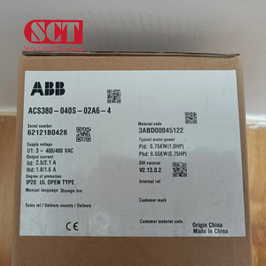ลดราคาสุดคุ้ม ACS380-040S-033A-4 ตัวแปลงความถี่แบบยืดหยุ่น VAV สูง 40hz 0.4Kw จาก 24Dc เป็น 70Kv AC Output - Product Image 2