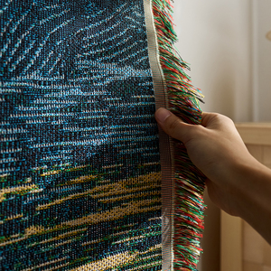 Coperta Decorativa di Alta Qualità con Nappe Lavabile Arazzo da Parete con Motivi Paesaggistici per la Casa - Product Image 3