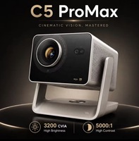 Projecteur laser HD 4K C5Master C5UltraMax C5Ultra C5ProMax, version Gimbal, prend en charge le montage au plafond, cinéma maison intelligent
