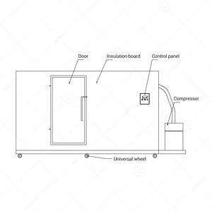 Contenedor de <span class=keywords><strong>Casa</strong></span> Refab plegable, queso de coco, patata, lácteos, frío, tienda fresca, almacenamiento en la habitación, congelador, máquina para alimentos - Product Image 6