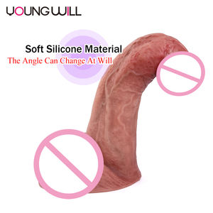 Flexibele Realistische Dildo Siliconen Anale Plug Butt Plug Erotische Penis Met Zuignap Volwassen Seksspeeltjes Voor Vrouwen Dildo - Product Image 4