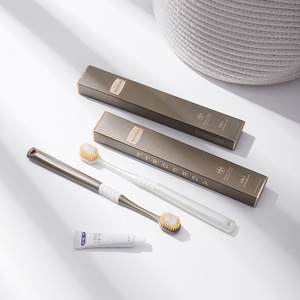 Kit de salle de bain jetable haut de gamme pour hôtel, série Dika, ensemble de 13 pièces, logo imprimé, comprend brosse à dents et dentifrice, pour maison d'hôtes - Product Image 5