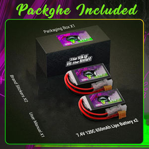 2S 650mAh Lipo Battery 7.4V 120C with XT30 Plug for <b>RC</b> Cars Trucks Boats Drones <b>Airplanes</b> Quadcopters & FPV - Product Image 4