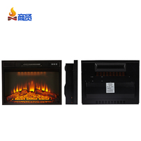 Inserto decorativo para chimenea eléctrica, control remoto ajustable a temperatura, 23 pulgadas