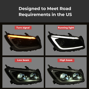 Accesorios para Automóviles Toyota RAV4 2009 2010 2011 2012, Conjunto de Faros Delanteros, Lente de Proyector LED, <span class=keywords><strong>Sistema</strong></span> de Iluminación Delantera - Product Image 5