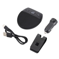 Haut-parleur Bluetooth V5.0 pour voiture sans fil, Kit mains libres, haut-parleur Bluetooth, pare-soleil, accessoires de voiture