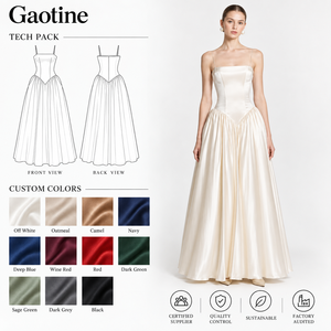 <span class=keywords><strong>Robe</strong></span> longue de soirée blanche en satin pour femme 2026, avec corset à la taille, idéale pour bal de promo, <span class=keywords><strong>robe</strong></span> de luxe, vente en gros OEM ODM - Product Image 1
