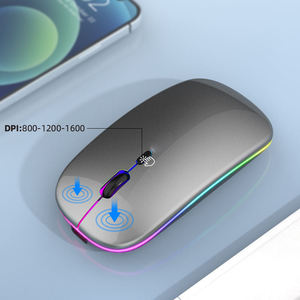 <b>Computer</b> Accessories Rgb <b>Mouse</b> Thin <b>Mouse</b> Inalambrico Ergonomic Rechargeable Battery Power Display Wireless <b>Mouse</b> - Product Image 5