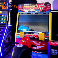 Machine de jeu d'arcade de course de moto de luxe pour 2 joueurs, simulateur de moto, équipement de divertissement à monnayeur pour centre commercial