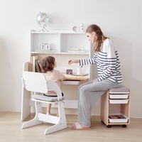 Table d'étude pour enfants en bois Boori Bureau moderne réglable en hauteur pour enfants et étudiants pour l'école, la chambre à coucher, le salon