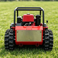 Broyeur à fléaux télécommandé broyeur à fléaux diesel avec longueur de machine de 800mm pour herbe rugueuse vergers et coupe de