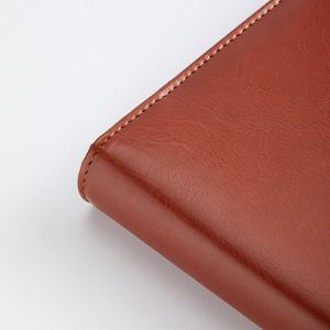 Custom Faux <b>Leather</b> Travel Organizer Ring Binder <b>Notepad</b> Zipper Closure Portfolio Documents Presentation Features Custom Logo - Product Image 5