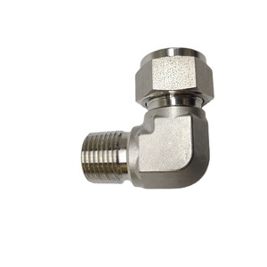 HI-TEK LG1031男性ねじSAE/<span class=keywords><strong>MS</strong></span>定位置式肘316ステンレス鋼ツインフェルールインペリアル油圧チューブ継手CNC - Product Image 4