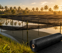 Filet d'ombrage noir en HDPE, taux d'ombrage 35% 95%, pour bassin à poissons, aquaculture, ferme, protection solaire, maille d'ombrage, taille personnalisée disponible