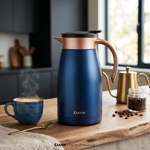 Thermos à café en acier inoxydable, design contemporain, 0,5 L, couleur personnalisée, isolé sous vide, avec couvercle, pour utilisation en <span class=keywords><strong>restaurant</strong></span> - Product Image 1