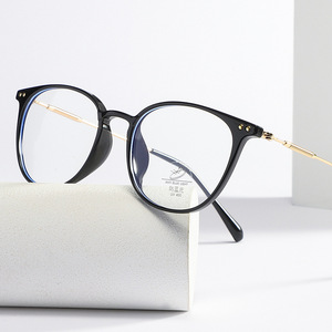 Tr90 <b>Eyeglasses</b> <b>Frames</b> Rectangle Full Rim Anti Blue Light Unisex Lightweight Resin Lens Clear Transparent <b>Frame</b> - Product Image 2