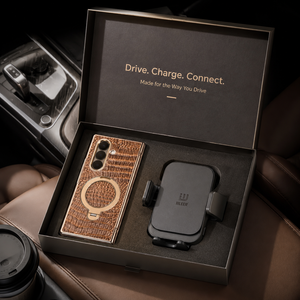 Estuche Magnético para Teléfono con Diseño de Lentejuelas Brillantes y Correa Morada, Set de Regalo, Resplandece con Estilo - Product Image 2