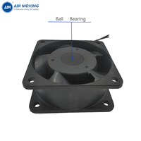 Ventilateur de refroidissement AC industriel AM6030H2B silencieux à cadre métallique avec roulement à billes 60x60x30mm, moteur AC 110V 220V, 6030mm