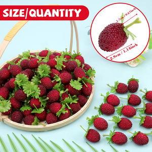 ผลไม้ประดิษฐ์ราสเบอร์รี่ขายดี ของตกแต่งบ้าน <span class=keywords><strong>ตู้</strong></span>ครัว <span class=keywords><strong>ของเล่น</strong></span>จำลองอาหาร - Product Image 2