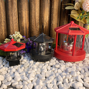 Nuevo faro giratorio Solar IP68, luz decorativa <span class=keywords><strong>LED</strong></span> para jardín para paisaje al aire libre, alimentado por batería - Product Image 3