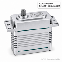 Servomoteur de bras robotique XQ-S9450D 700 kg, sans balais, étanche, couple élevé, engrenage en acier inoxydable, 30 V, industriel
