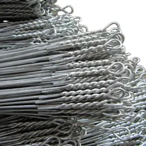 Galvanized and black annealed single loop bale ties