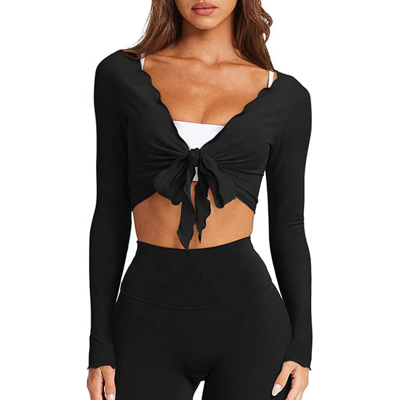 Wholesale Women's Deep v Breathable Yoga tank Tops Quick Dry Spandex / Nylon t Shirts