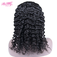 Perruque bandeau 8 pouces de long, bouclée et crépue, en cheveux brésiliens vierges Remy, densité 150%, 100% cheveux humains, tailles de bonnet personnalisables