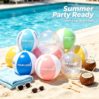 Ballons de plage promotionnels en vrac, ballons de plage gonflables surdimensionnés de 28 cm avec logo, ballons en PVC colorés personnalisés, cadeaux d'entreprise