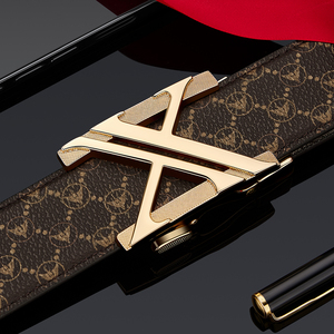 William <span class=keywords><strong>POLO</strong></span> erkek Retro moda lüks otomatik toka yüksek özel yeni tasarım baskılı çevre korumalı kemer erkekler