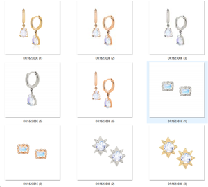 Boucles d'oreilles pendantes en pierre de lune bleue personnalisées, commande en gros pour les grossistes et les expéditeurs, service OEM avec logo gratuit, argent plaqué vintage, anniversaire - Product Image 3