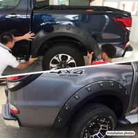 Prix usine dernière vente en gros accessoires de voiture roue large garde-boue fusées noir mat pour Mazda Bt-50 2012-2018