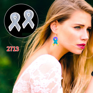 Moldes de fundición de resina hechos a mano para adornos decorativos DIY estilo Ins molde de pendientes de cinta de silicona 2713 - Product Image 3