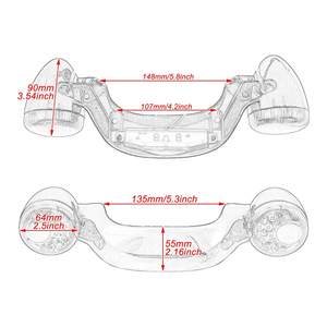 Barra de Luces LED Trasera con Lente Ahumada Negra Brillante para Señal de Giro y Freno, para Motocicletas FLHX 2010-2019, Sistemas de Carrocería para Motocicletas de Turismo y Calle - Product Image 2