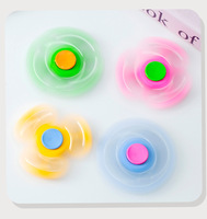 Hand Spinner en plastique, jouet gyroscopique à doigts pour enfants, Fidget Spinner avec roulement, jouet anti-stress pour les mains