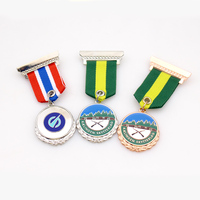 Médailles commémoratives militaires personnalisées de haute qualité en alliage 3D avec logo en relief, pour expéditions des forces armées, avec ruban