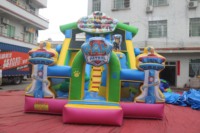 Château gonflable portable Dream Island avec toboggan, pour chiens, en PVC, capacité 10-15 personnes, 8x5x6m