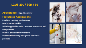 LGUS-30L/30H/95 Lauril Glutamato de Sodio CAS 29923-31-7 Surfactante Cosmético - Product Image 2
