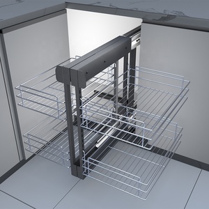 Accesorios de Almacenamiento para Gabinetes de Cocina, Placa Metálica para Esquina Mágica, Cesta Extraíble, Esquina Mágica para Gabinetes de Cocina - Product Image 5