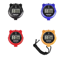 Foska PS 100 kronograf Mini, Stopwatch elektronik profesional dengan LCD tahan air, waktu kedua dan jam Alarm