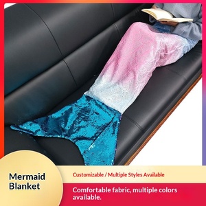 Couverture en polaire à sequins à motif classique toutes saisons en flanelle pour enfants et adultes - Product Image 3