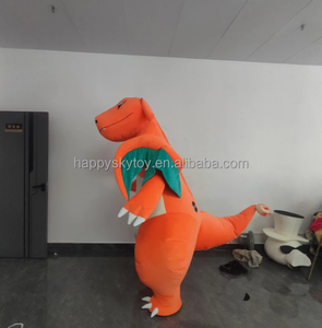 Disfraz de la mascota Charizard dinosaurio inflable único para Pokemoned Cosplay vestido caminar Charizard dragón disfraces - Product Image 3