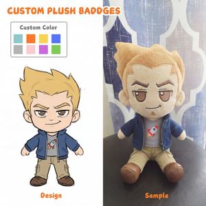 Peluches personnalisées avec logo, fabricant de jouets en peluche, chat blanc personnalisé avec capuche orange et bottes, faible MOQ, poupée en peluche animale en peluche - Product Image 4