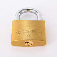Cadenas à code en acier trempé avec anse en laiton massif, antivol, pour entrepôt et armoire, avec clé, logo personnalisé