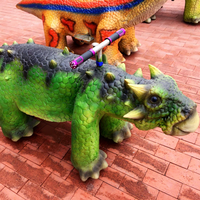 Parc d'attractions Voiture électrique réaliste Ankylosaurus Dinosaur Ride Voiture dinosaure réaliste