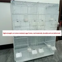 Nouvelles cages d'élevage pour oiseaux en métal avec connexion étanche pour canaris, moineaux gris, pinsons dorés et oiseaux de compagnie Hibiscus